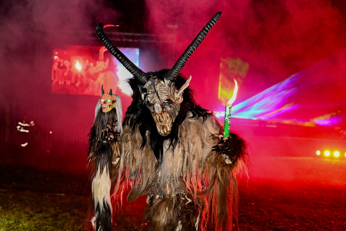 Ohnivá Krampus Show v Klatovech